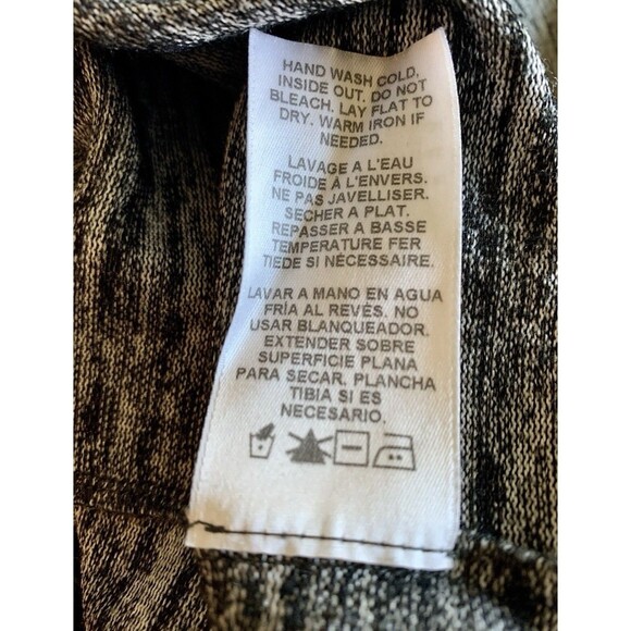 Velvet Graham Spencer Dejavu Gray Open Front Waterfall Oversized Cardigan XS - Picture 5 of 7